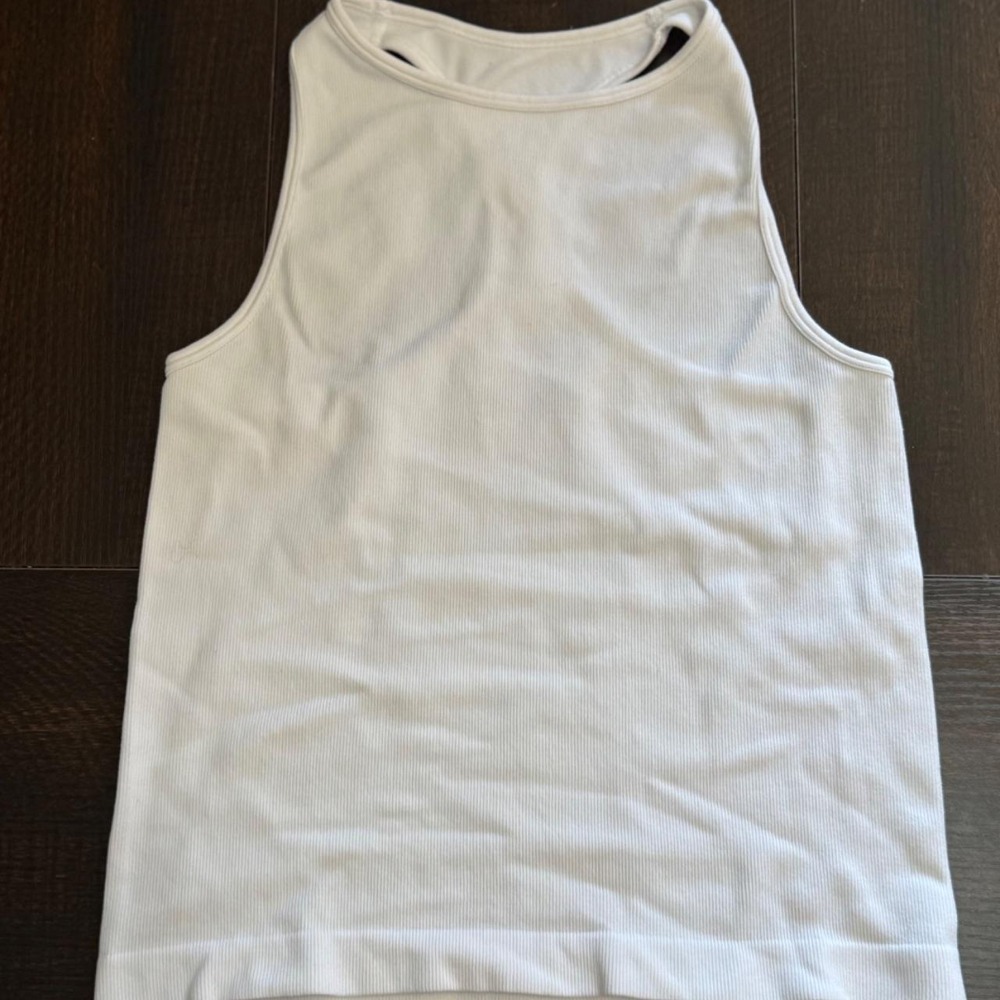 White Free People Racerback Tank Top Size M